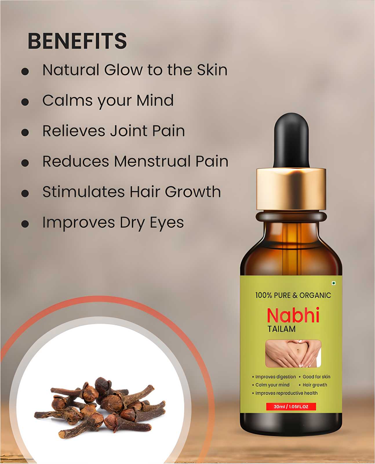 Ayurvedic Ramban Multi Benefit Nabhi Oil (Buy 1 Get 1 Free)