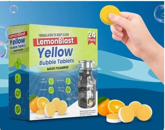 LemonBlast Yellow Bubble Tablet Cleaner (Buy 1 Get 1 Free)