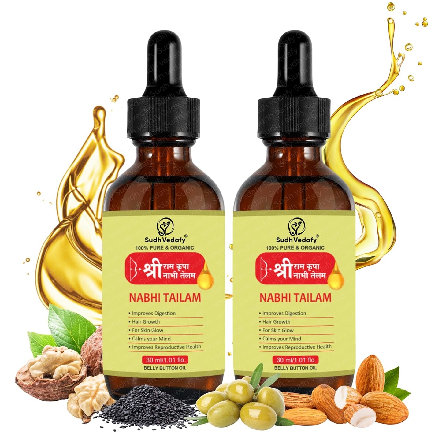 Ayurvedic Ramban Multi Benefit Nabhi Oil (Buy 1 Get 1 Free)
